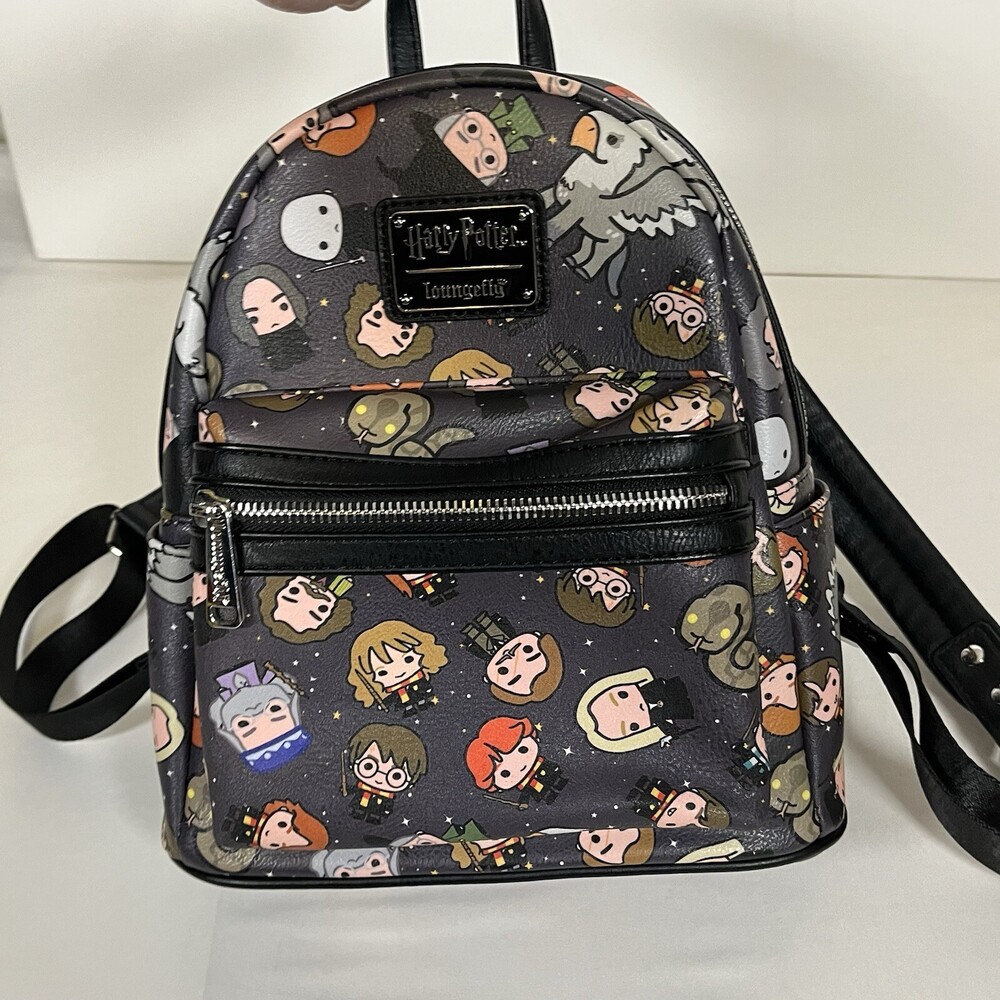 Loungefly Harry Potter Chibi Mini Backpack Snape Hedwig Ron